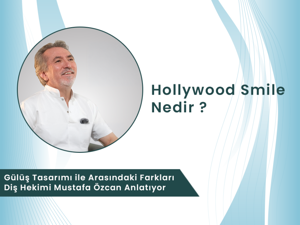 Denizli Diş Hekimi Mustafa Özcan kliniğinde; Hollywood smile estetiği ile kişiye özel, doğal gülüş tasarımı arasındaki temel estetik ve uygulama farklarının görsel karşılaştırması.
